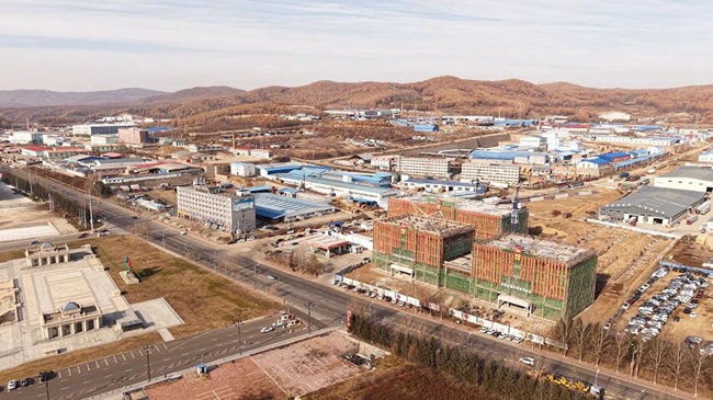 【聚焦“三个突破年”】绥芬河市进口蜜饯食品展示交易中心项目主体结构顺利封顶